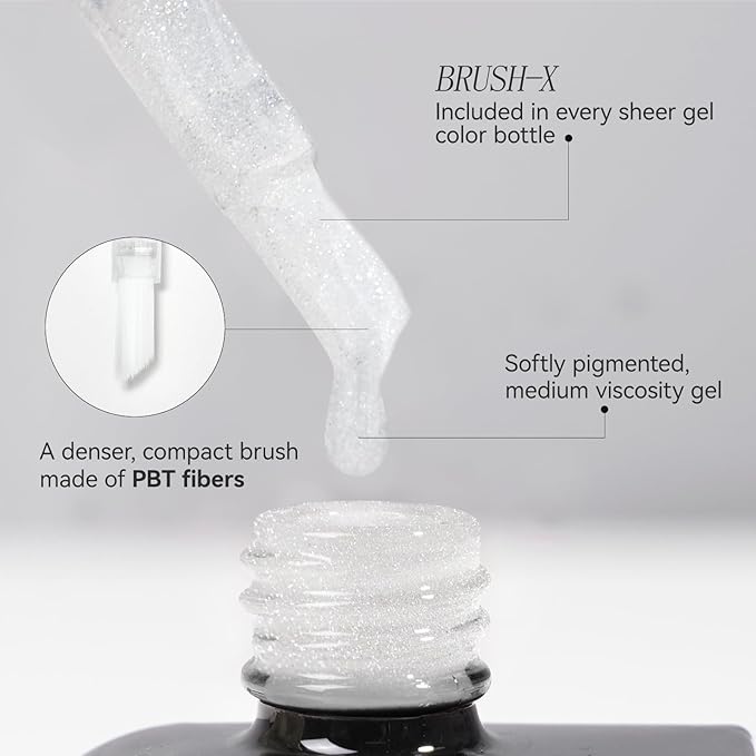 gelike ec Gel Nail Polish Silver Color Safe for Girl Teens Manicure Lovers 16ml - Chip Resistant for Party Occasions with Smooth Brush