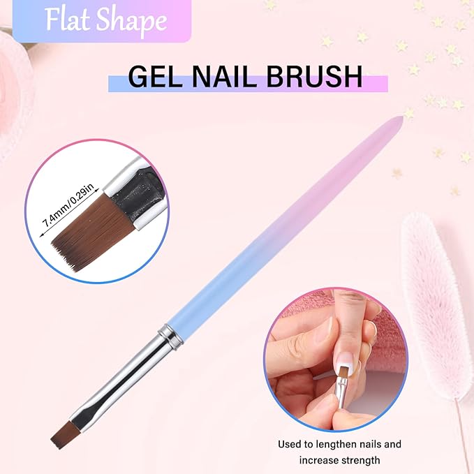 for OPI Nail Polish Remover, 3PCS Nail Clean UP Brushes for Cleaning Polish Mistakes on the Cuticles, Acetone Resistant Nail Brush for Nail Art and Designs