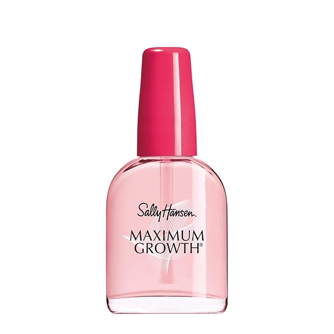 Sally Hansen Nail Treatment Maximum Growth® Nail Strengthener | Base Coat & Nail Protectant | Triple Protein & Silk Formula for Strong, Healthy Nails