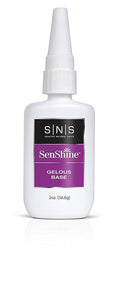 SNS Base Coat Nail Polish for Nail Dip Powder, SenShine Super Gelous Base Refill - Long-Lasting & Fast-Drying Nail Strengtheners Gel - Low-Odor & No UV Lamp Required - 2 FL OZ