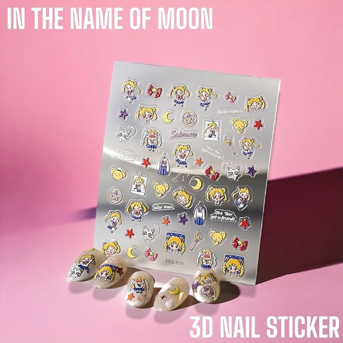 KOZUKI Junji Ido Anime Animal Nail Sticker, Embossed, Orange, Vinyl, Cartoon, 1 Count, Fabric, Nail Art, Scrapbook, Waterproof, Cat, Dog, Halloween, Autumn, Sheet, Stickers