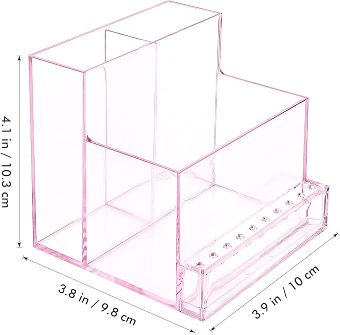 Plastic Nail Drill Machine Holder, Manicure Tools Stand Box, Nail Drill Bit Display Organizer, Nail Drill Bits Holder,Nail Art Grinding Drill Bit Holder