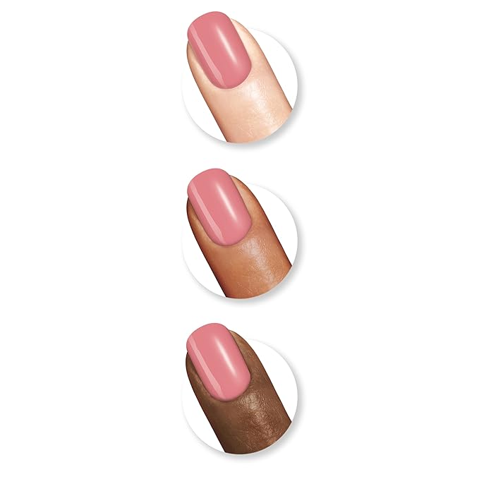 Sally Hansen Miracle Gel Salon Quality Nail Polish | Gel-Like Formula, Two-Step System, No UV Light Needed, Long Lasting | Semi-Opaque, Glossy | 245 Satel-Lite Pink | Iridescent Pink Nail Color
