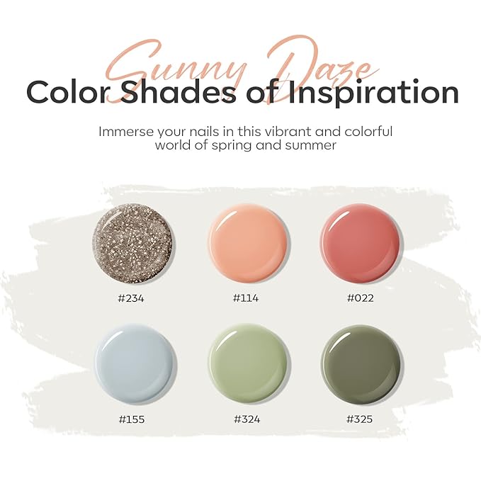 Modelones 6 Colors Poly Nail Gel Set Poly Nail Extension Gel Colors Tubes Kit Glitter Nude Coral Green Light Blue All Seasons Manicure Salon at Home