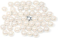 200Pcs Pearl Sew on Rhinestones for Crafting,8mm Claw Pearl Embellished Rhinestoness for DIY,Half Round Pearls for for Crafting Jewelry Handicrafts Clothes Bag Shoes-White(Silver Claw)