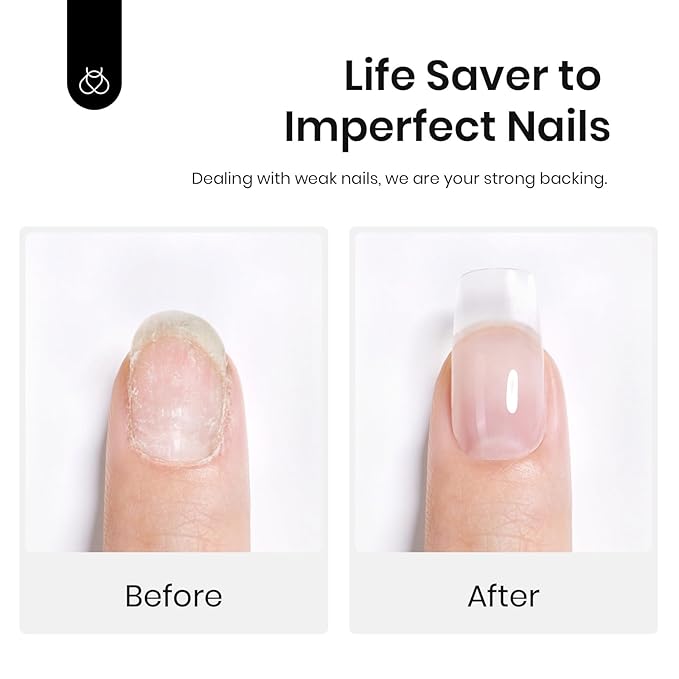 Beetles Hema-Free 60g Poly Nail Gel - Clear Nail Extension Gel Naturally Strengthens Long-Lasting DIY Art, UV & LED Needed