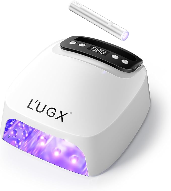 L'UGX 2 in 1 UV LED Nail Lamp, UV Light for Gel Nails, Nail Dryer with Handheld Gel Light for Nail Polish, Perfect for Home Salon Manicure
