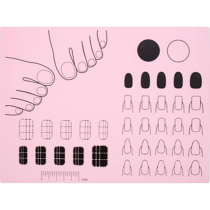 Nail Art Stamping Mat Workspace Stamping Plate Nail Polish Coloring Practice Pad Manicure Tools Nail Sticker Guide Transfer Table