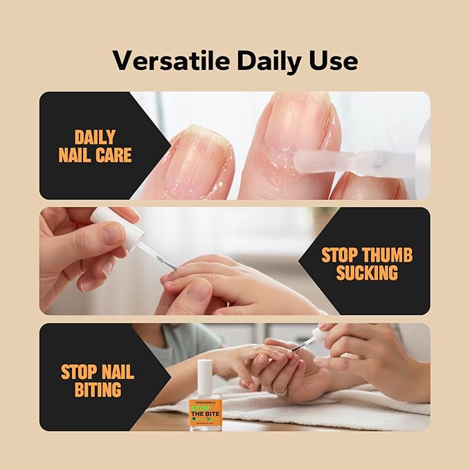 Nail Biting Treatment (0.67 Fl Oz), Nail Biting Prevention, Thumb Sucking Deterrent, Stop Biting Nails Deterrent, Bitter No Bite Nail Polish for Kids & Adults,Thumb Guard