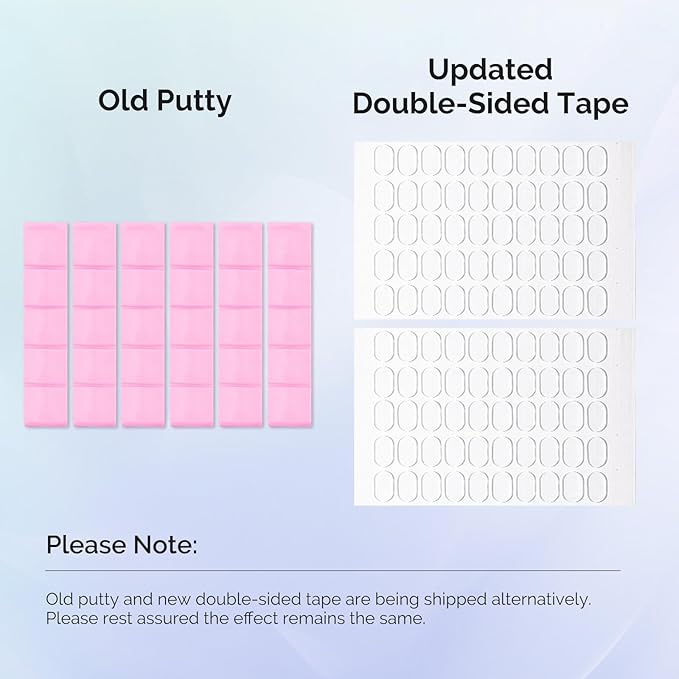 MelodySusie Nail Stand for Press Ons, 2 Sets Blue Acrylic Magnetic Base for Painting Display Holder with Reusable Adhesive Putty for Home DIY Salon Supplies