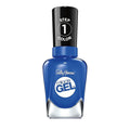 Sally Hansen Miracle Gel Salon Quality Nail Polish | Gel-Like Formula, Two-Step System, No UV Light Needed, Long Lasting | Opaque, Glossy | 619 Tidal Wave | Dark Blue Nail Polish