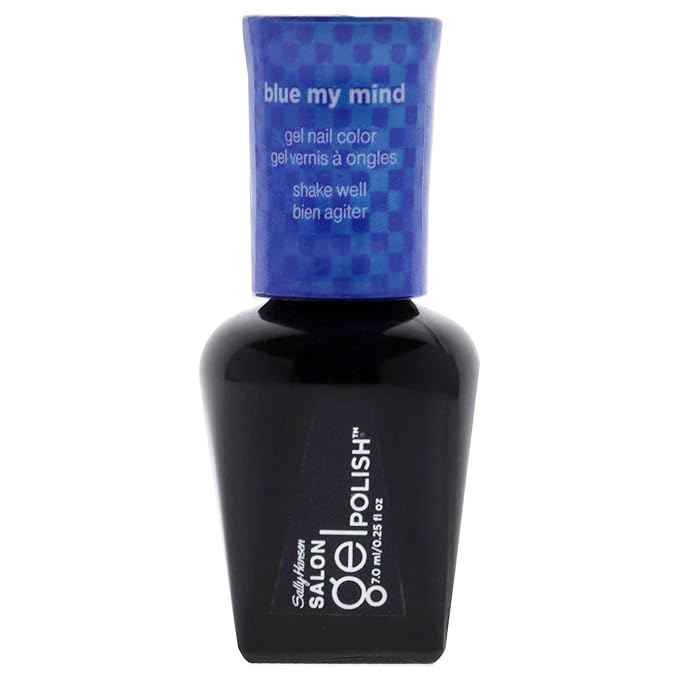 Sally Hansen Salon Pro Gel Nail Polish Lacquer, Blue My Mind, 0.24 Fl. Oz. (Pack of 2)