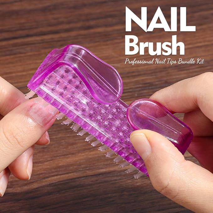 Teenitor Clear Coffin Nail Tips Kit, Clear Nail Tips Half Cover Coffin Fake Nail Tips Long, 500 Pcs Acrylic Half Cover Ballerina French Nail Tips With Glue, Acrylic Nail Clipper