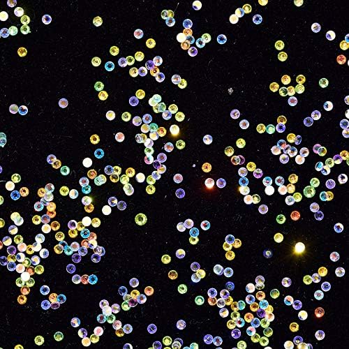 RD-63536 Decor Rhinestone 1000pcs Micro Zircon Strass for Nails Rhinestones Crystal ABColorful Rhinestones for Nail Art Decoration Accessories 2mm 3mm 4mm - (Type: 3mm)