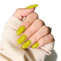 Medium Almond Press On Nails, Pastel Green Fake Nails Kit With Nail Glue in 15 Sizes - 30 Soft Gel Fake Nails Kit for Women Gift