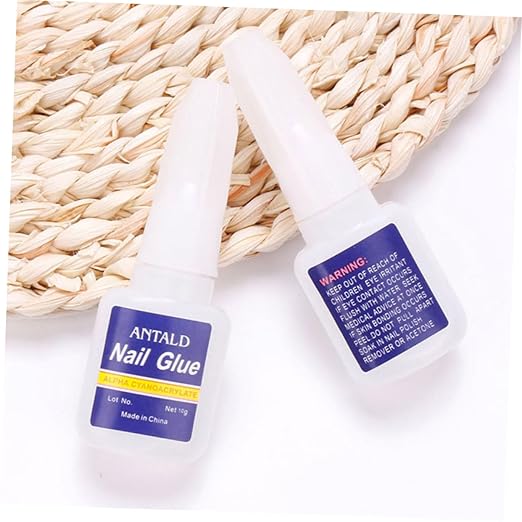 10 pcs Nail Glue Nails Press Nails Each Super Strong Adhesive False Nail Tips Repair Nail Art Decoration Skin Friendly Formula
