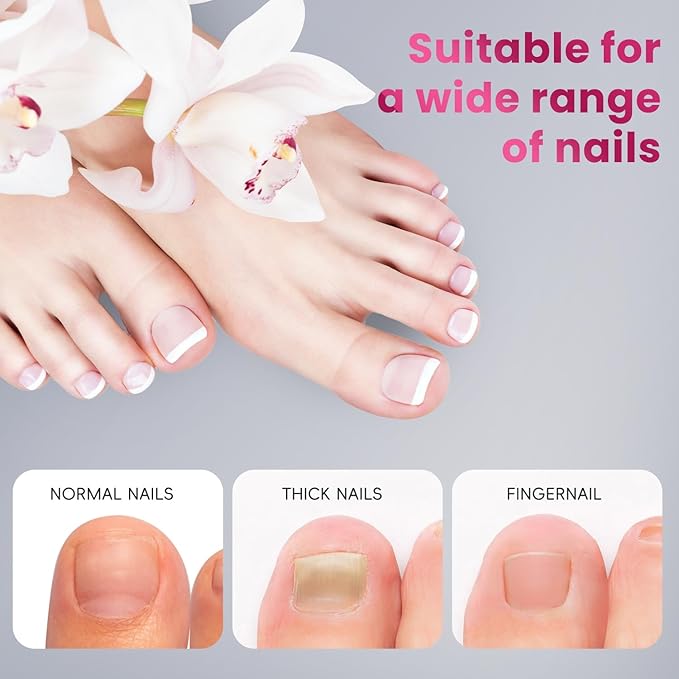 krofaue Dual Toe Forms - Poly Extension Gel Toenail 150pcs Reusable Full Cover Dual Nail Forms for Builder Toenails Nail Molds for Manicure DIY at Home