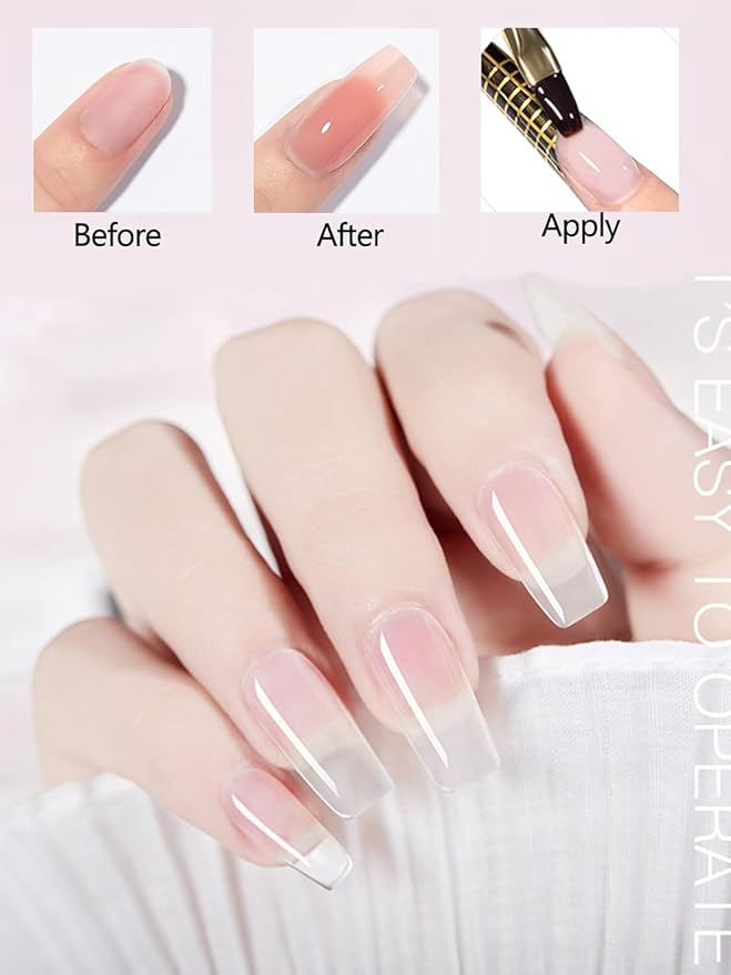 Yokilly Nail Forms for Acrylic, Polygel Tips Guide, Builder Gel - 100PCS Roll With Numbers Marked for Salon Former Stickers, Nail Art DIY