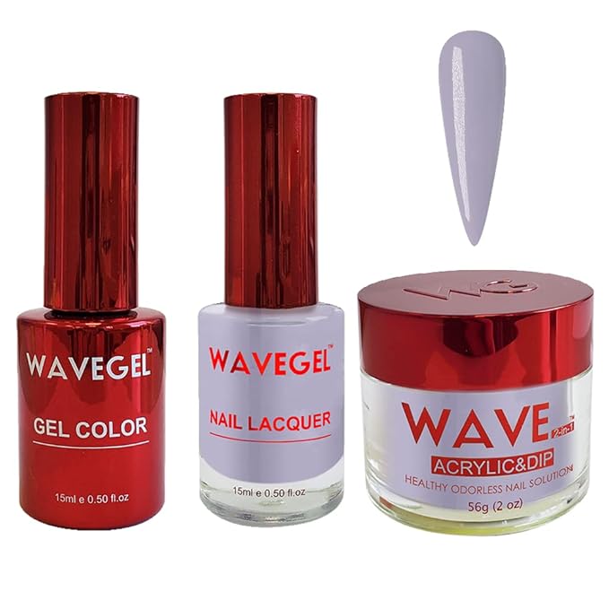 WAVEGEL Soak-Off Gel, Nail Lacquer & Acrylic/Dip Powder Matching Set - Queen Collection - #047 Favorite Feeling