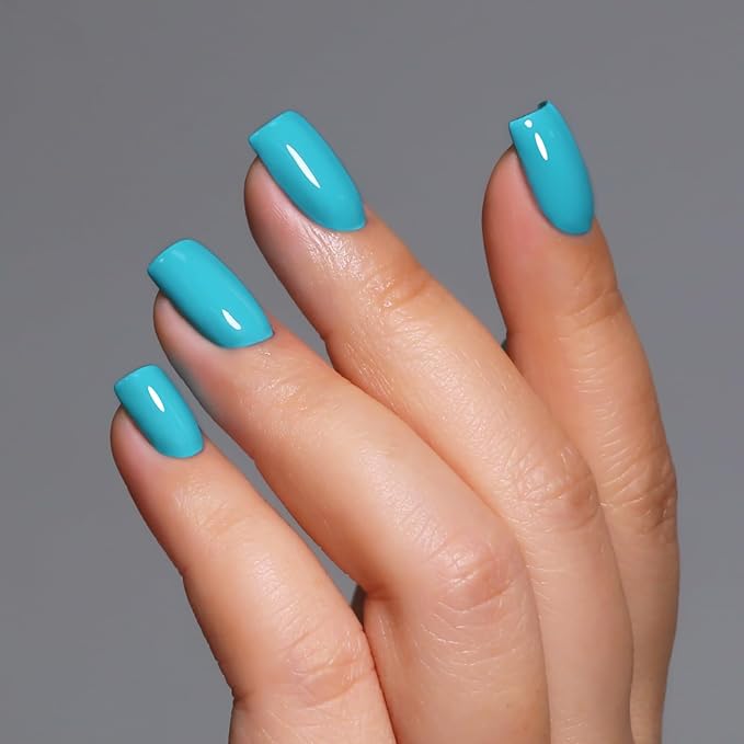 Gel Polish, 0.5 Fl Oz Baby Blue Gel Nail Polish Spring Summer Soak off LED UV Gel Nail Polish Art Starter Manicure Salon DIY Nail Gel Polish Design