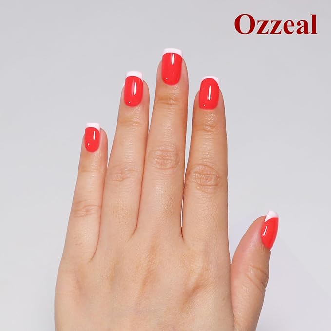 Neon Gel Polish, 0.5 Fl Oz Neon Strawberry Red Gel Nail Polish Spring Summer Soak off LED UV Art Starter Manicure Salon DIY Design