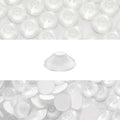 Novani 3000 Pieces Flatback Rhinestones Glass Round Gems Neon-White Crystals for Nail Art DIY Crafts Clothes Shoes,SS16,3.8-4.0mm