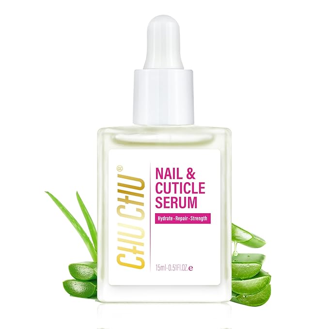 CHUCHU Nail Repair and Growth Serum: Natural Plant Strengthening Serum with Aloe Vera Scent - Nail Cuticle Care for Women Men Home Salon Gift
