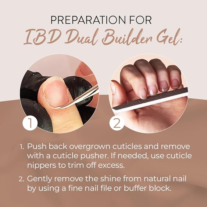 IBD Dual Builder Gel, Soft Gel and Adhesive, UV/Led Curable, Cool Nude 0.5 oz