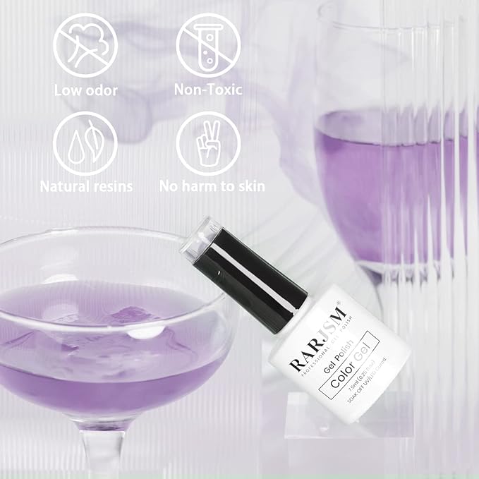 RARJSM Pearl Gel Nail Polish, Glitter Drawing GelPolish Shimmer Mermaid Nail Gel Soak Off for Salon Home DIY Manicure Use