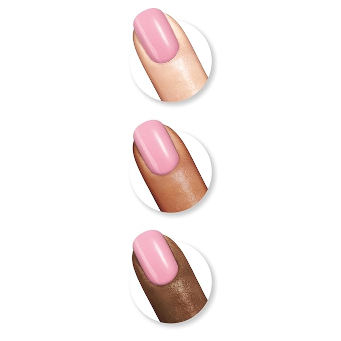 Sally Hansen Miracle Gel Salon Quality Nail Polish | Gel-Like Formula, Two-Step System, No UV Light Needed, Long Lasting | Opaque, Glossy | 239 Smartease | Baby Pink Nail Color