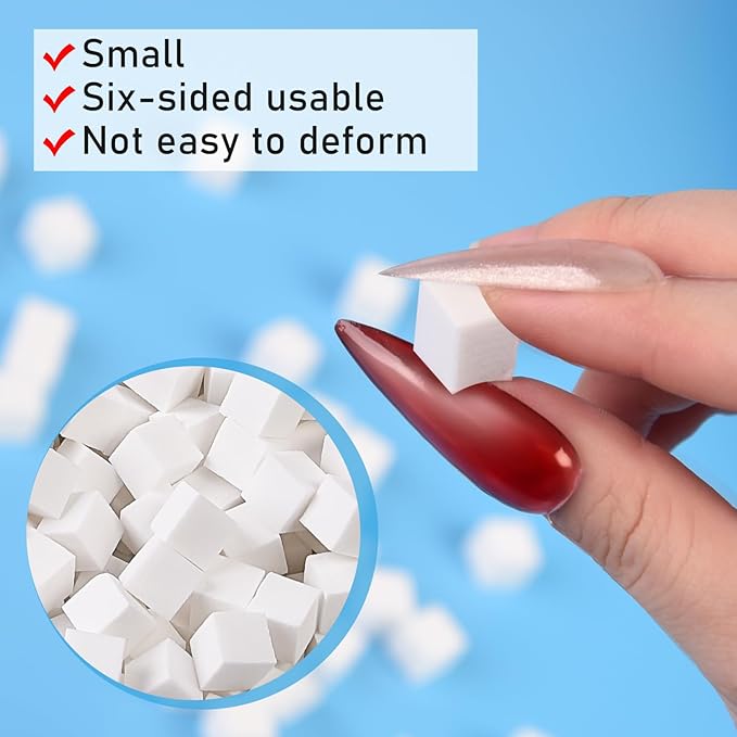 300PCS Soft Sponges for Ombre Nail Art With 2PCS Grabbing Pen - Gradient and Manicure Accessories, Professional Supplies for Brush and Nail Art