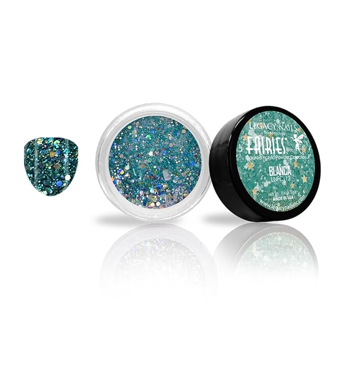 Legacy Nail Acrylic Powder Collections - 6 Colors Professional Nail Art Powder Set Manicure DIY for Dip & Acrylic Nail Extensions (Fairies Collection)