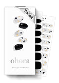 ohora Semi Cured Gel Nail Strips (N Date Night) - Extended Size Range, Works with Any UV/LED Lamps, Salon-Quality, Long Lasting, Easy to Apply & Remove - Includes 2 Prep Pads, Nail File & Wooden Stick