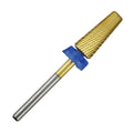 C & I 5 in 1 Nail Drill Bit, Mixed Sizes Edition, Cross Teeth, 2 Way, Professional Multi-function Nail Drills for Electric Manicure Drill Machine, Shank 3/32” (Mix, M & XXF)