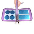 Finger Angel Nail Art Stamping Plates Double Zipper Cases 192 Slots Nail Stencil Case Purple Color Nail Plate Collection