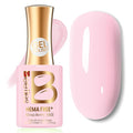 Beetles Pink Gel Nail Polish, Pastel Spring Gel Polish, Milky Light Pink Strawberry Milk Color, UV LED Soak Off Long Lasting Salon DIY Home Manicure Nail Art Gift for Women 15ML/0.51Fl Oz