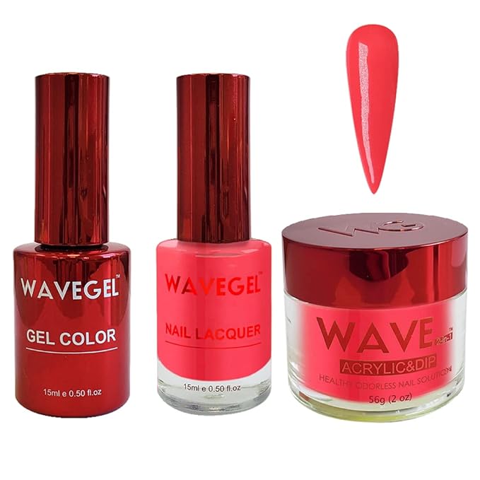 WAVEGEL Soak-Off Gel, Nail Lacquer & Acrylic/Dip Powder Matching Set - Queen Collection - #055 Monarchy