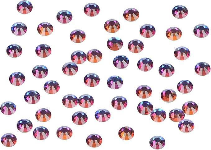 1440PCS Art Nail Rhinestones Non Hotfix Glue Fix Round Crystals Glass Flatback for DIY Jewelry Making with one Picking Pen (ss16 1440pcs, Blue Volcanic)