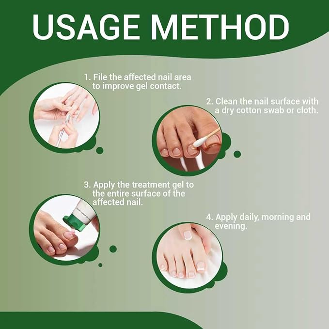 Nail Fungus Treatment Gel - Nail Growth Serum for Repair, Natural Best Repair Solution for Fingernails and Toenails, Multi-Purpose Nail Repair Oil Serum - 2 pcs