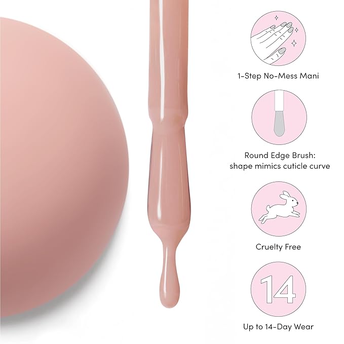 Dashing Diva One Gel Mega Bundle - Nothing But Neutrals - Includes 2 Colors, Iridescent Topper & Top Coat - 3-in-1 Base, Nail Color & Top Coat - Gel Nail Polish Set