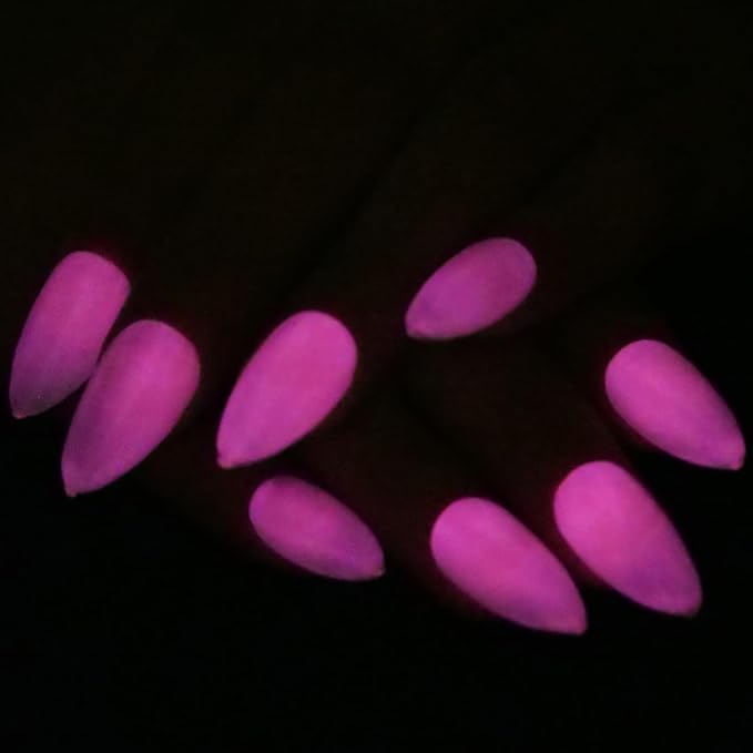 Glow in the dark Clear Gel Polish 10ML semi-clear jelly gel glow magenta color for nail art design (GP66fCR)