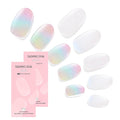 Dashing Diva Glaze Nail Strip Duo - Burst Your Bubble Collection - Iridesci & Wishing Well - Long Lasting, Chip Resistant, Semi-Cured Gel Nail Strips - Contains 2 Colors
