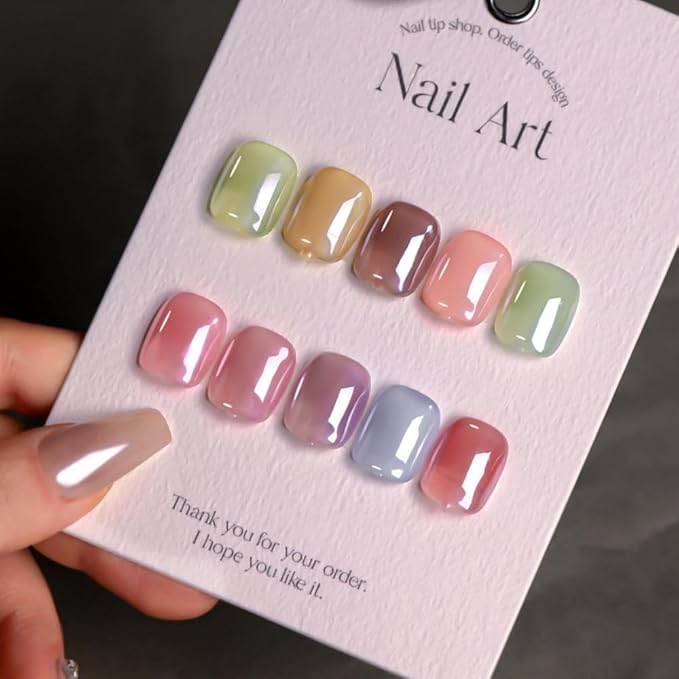 White Pearl Chrome Nail Powder, Summer Mirror Effect Chrome Powder for Gel Nails, Iridescent Pearlescent Glitter Nail Pigment Powder for Nail Art Decorations