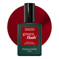 Manucurist Green Flash Gel Polish - Pomegranate (Raspberry Red) - UV & LED Gel Nail Polish - 12-Free, Bio-Sourced (84%) - Professional Manicure - 15 ml
