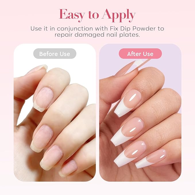 AZUREBEAUTY Nail Repair Glue for Broken Cracked Split Weak Nails, Quick Dry No UV Needed, Easy Application, Durable & Long-Lasting Fast Glue False Nails, Press On Nails