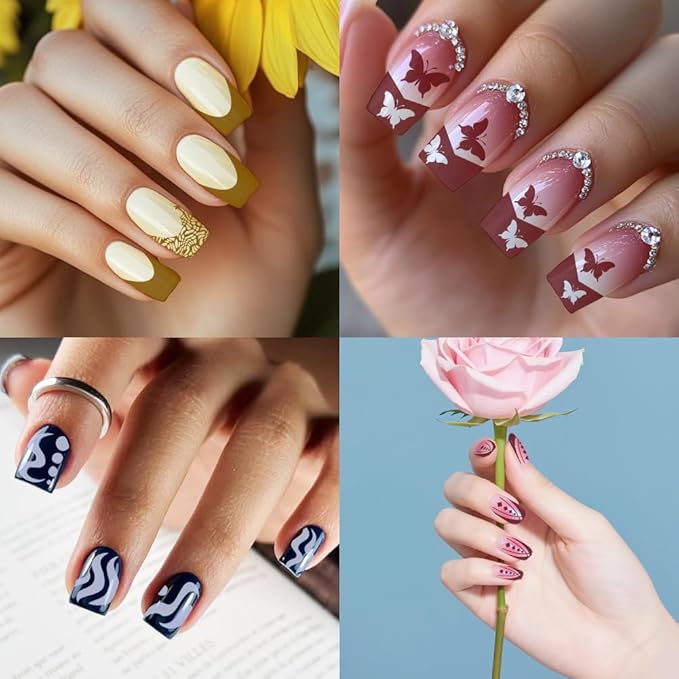 PH PandaHall 2pcs French Line Print Nail Art Template 120 Patterns Swirl Line Pattern Nail Stamp Plate Stainless Steel Image Plate Texture Nails Stencil Set for Women 5.7x3.7 inch