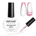 JODSONE Pink Swirl Nail Art Liner Gel Polish,10ml Classic Color 3D Nail Art Pens Effect Nail Print Design with Thin Brush for French Tips Manicure Painting DIY at Home - LB24