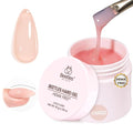 Beetles HEMA-Free Hard Gel for Nails-1.06oz 9 in 1 Jelly Nude UV/LED Lamp Cured Sculpting Stengthener Gel for Nail Extension & Nail Repair High Hardness Nails for Manicurist Women