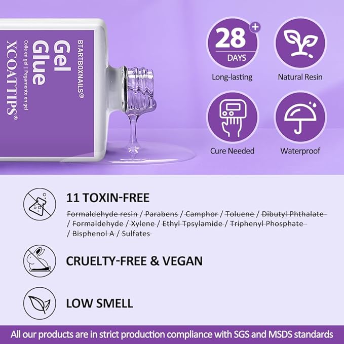 btartboxnails Nail Tips Builder Gel Set - 15ml Nail Tip Builder Gel 15ml Top Coat with Gel Nail Glue for French Tip Gel Nails 30+Days Long Lasting
