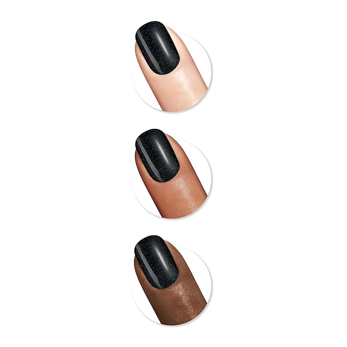 Sally Hansen Color Therapy Nail Polish | Biotin, Argan Oil, Long Lasting, Healthy Nails, Nail Strengenther, Opaque | 455 Time For Blue| Dark Cyan Blue Nail Color